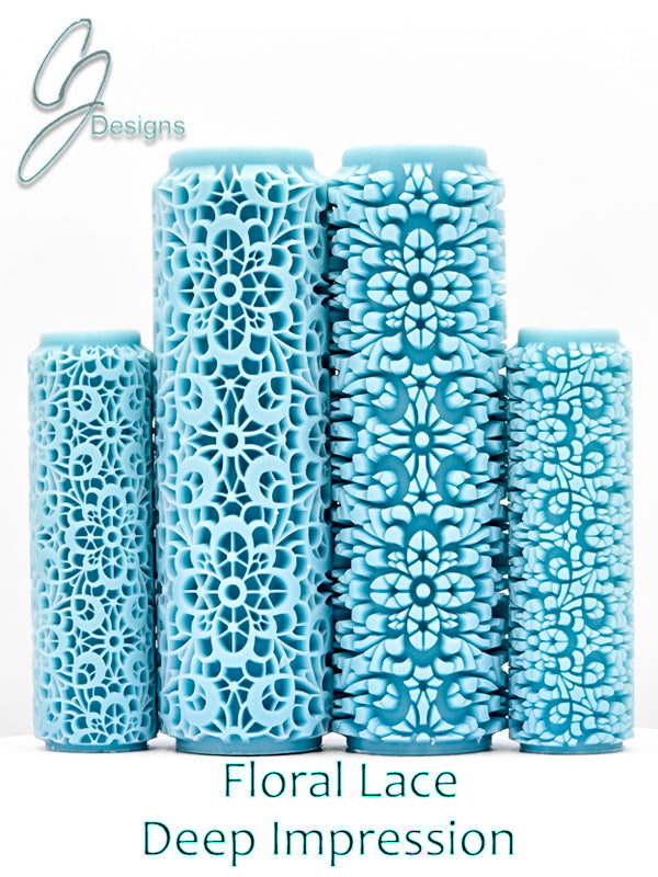 Floral Lace Deep Impression Texture Rollers