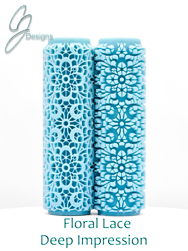 Floral Lace Deep Impression Texture Rollers