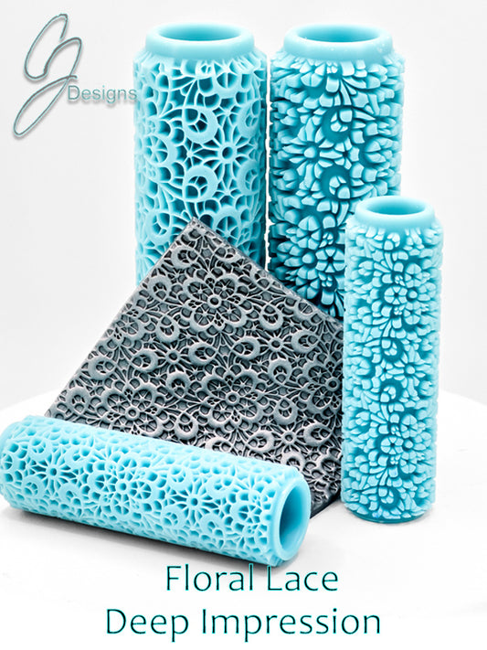 Floral Lace Deep Impression Texture Rollers
