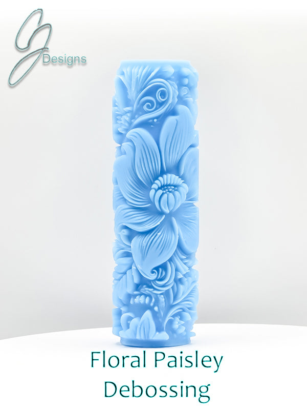Floral Paisley Deep Impression Texture Rollers