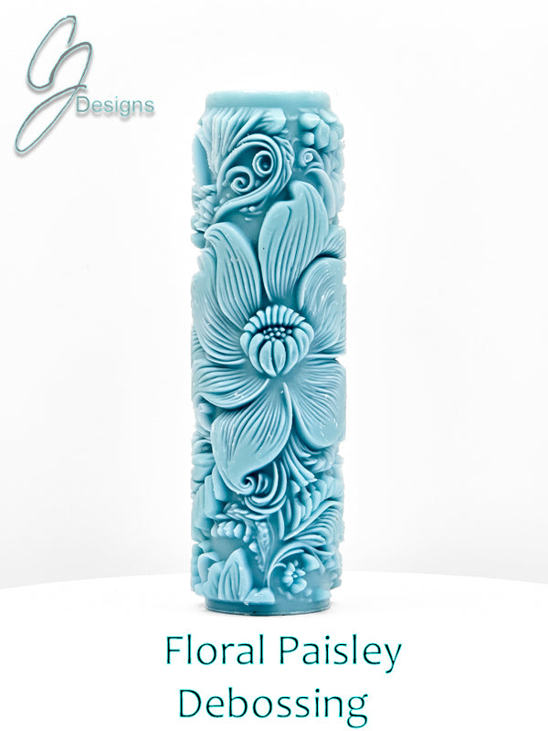 Floral Paisley Deep Impression Texture Rollers