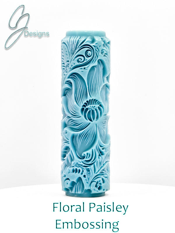 Floral Paisley Deep Impression Texture Rollers