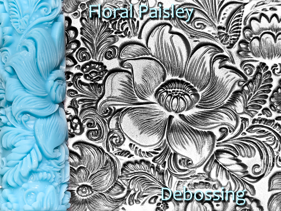 Floral Paisley Deep Impression Texture Rollers