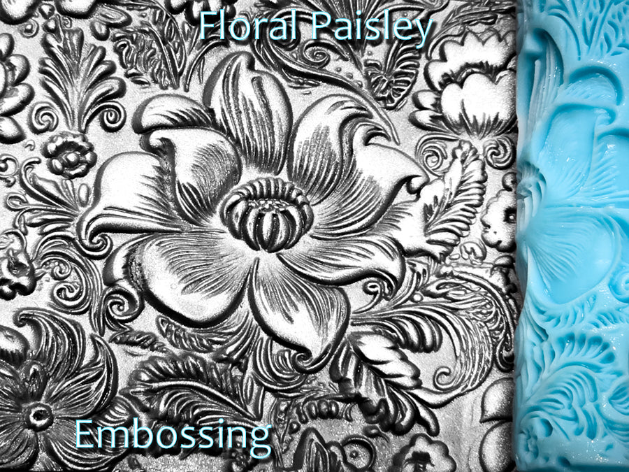 Floral Paisley Deep Impression Texture Rollers