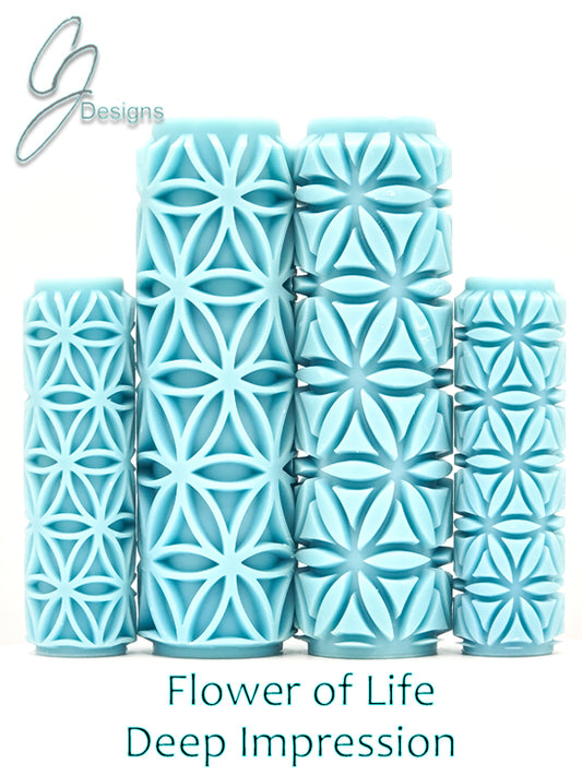 Flower of Life Deep Impression Texture Rollers