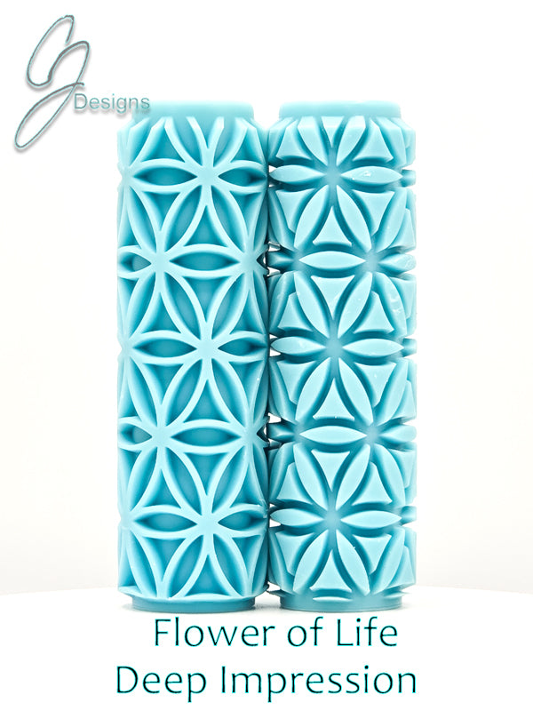 Flower of Life Deep Impression Texture Rollers