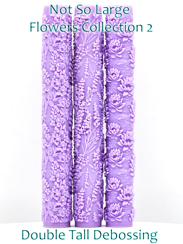 Not so Deep Flowers Collections Intricate Detail Texture Rollers