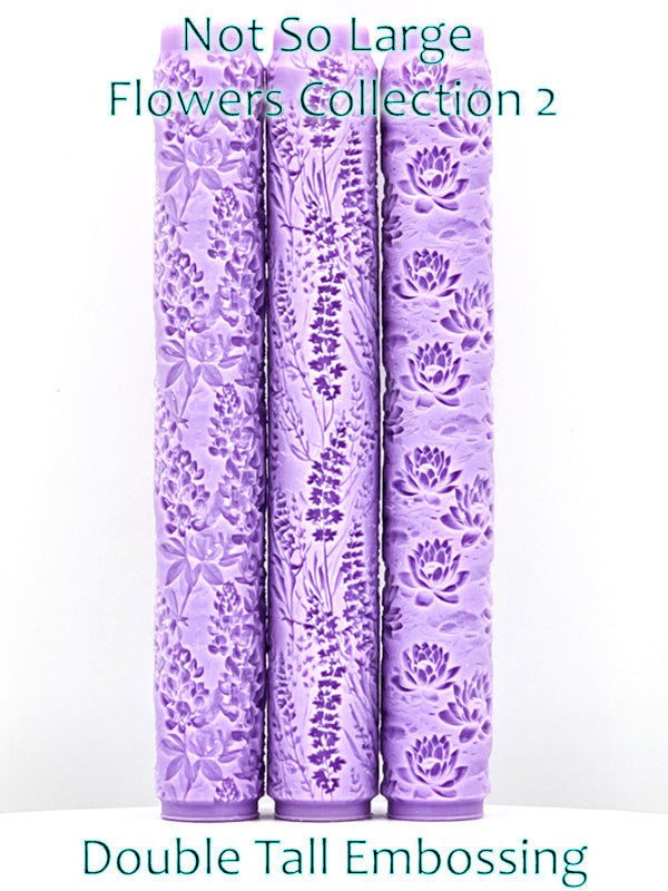 Not so Deep Flowers Collections Intricate Detail Texture Rollers
