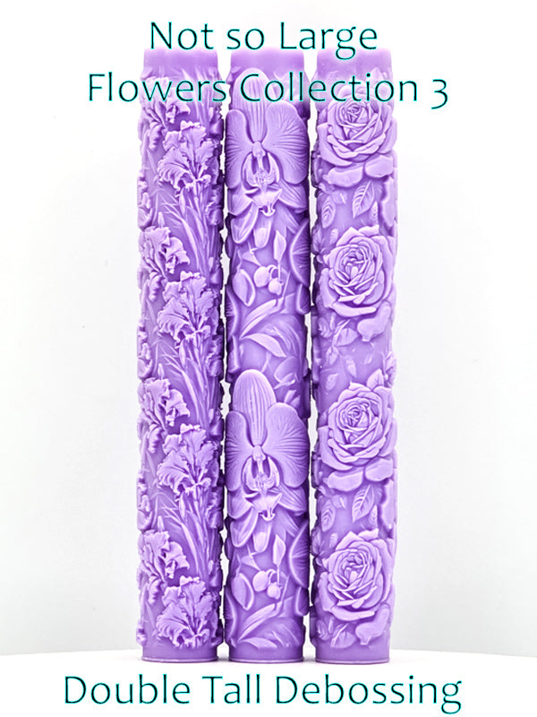 Not so Deep Flowers Collections Intricate Detail Texture Rollers