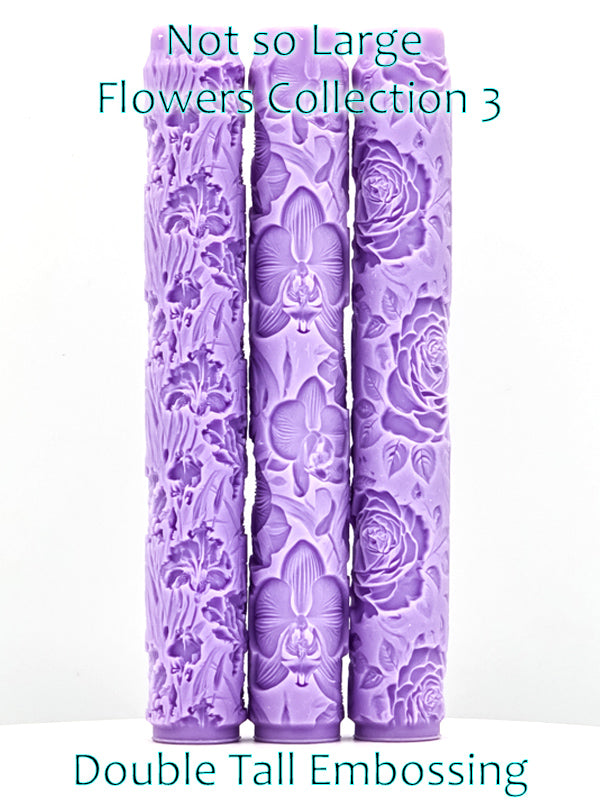 Not so Deep Flowers Collections Intricate Detail Texture Rollers