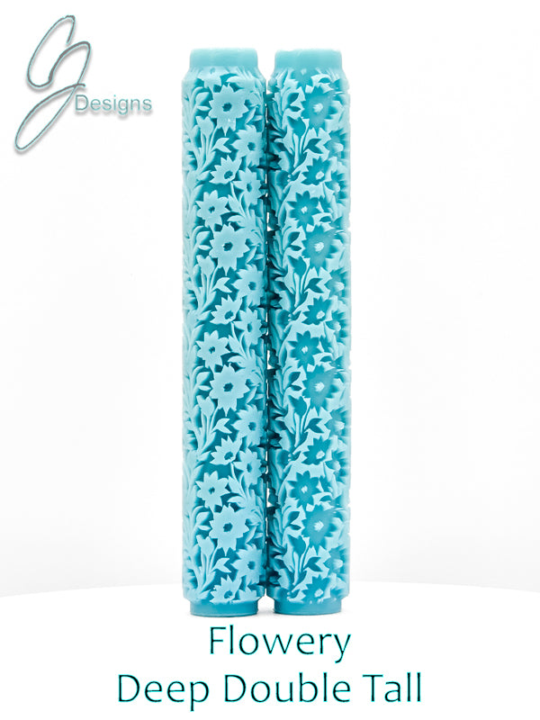 Flowery Deep Impression Texture Rollers