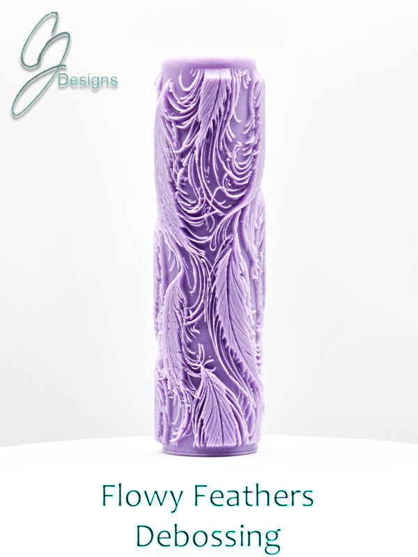 Flowy Feathers Intricate Detail Texture Roller