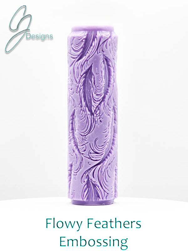 Flowy Feathers Intricate Detail Texture Roller