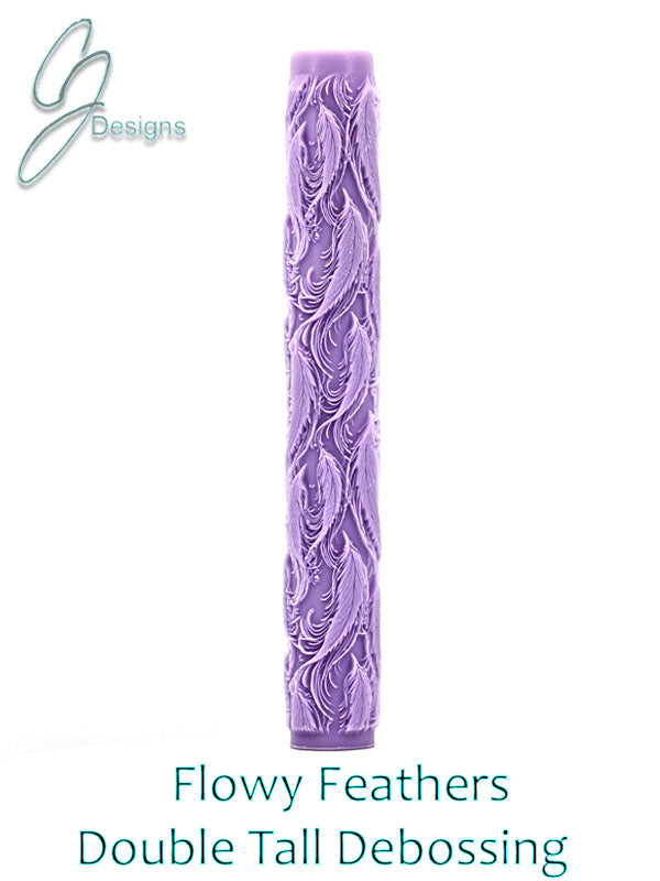 Flowy Feathers Intricate Detail Texture Roller