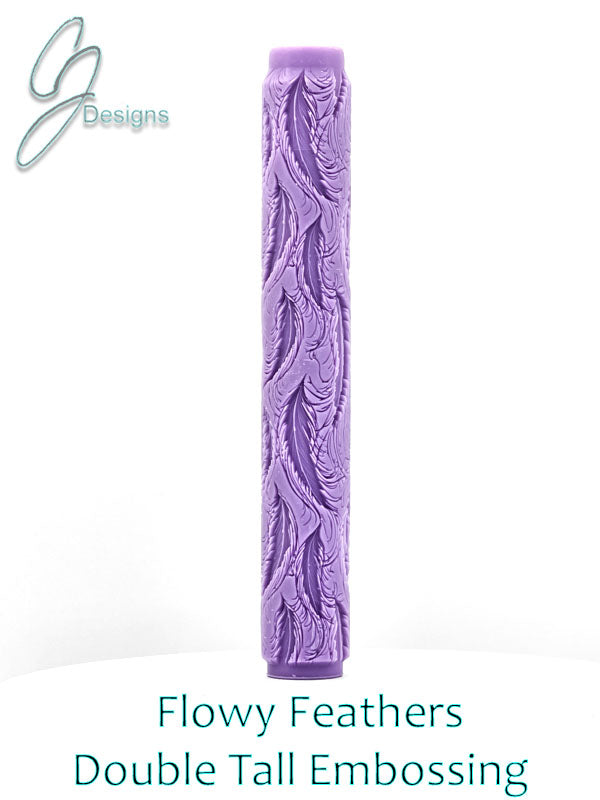 Flowy Feathers Intricate Detail Texture Roller