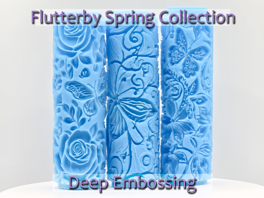Flutterby Spring Collection Deep Impression Texture Roller