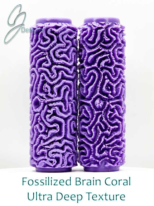 Fossilized Brain Coral Nature's Textures Collection Ultra Deep Texture Roller