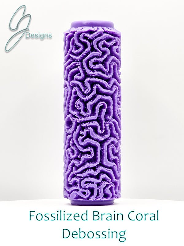 Fossilized Brain Coral Nature's Textures Collection Ultra Deep Texture Roller