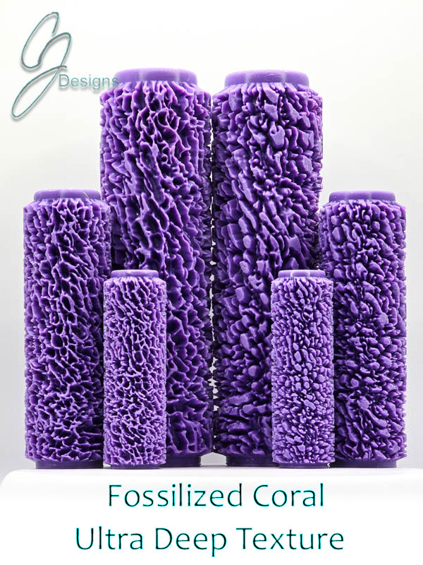 Fossilized Coral Collection  Ultra Deep Texture Roller