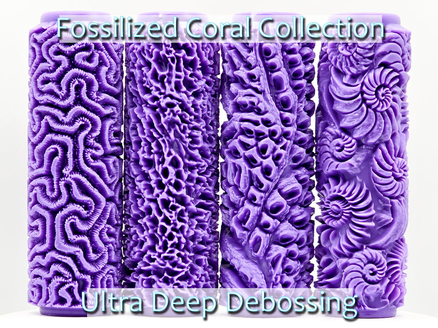 Fossilized Coral Collection  Ultra Deep Texture Roller