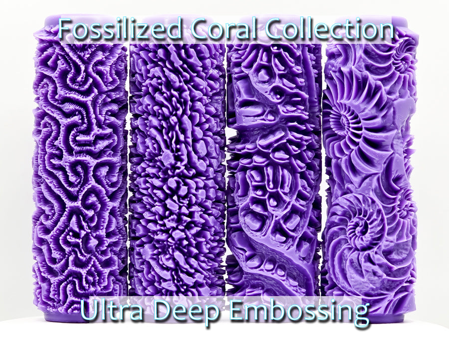 Fossilized Coral Collection  Ultra Deep Texture Roller