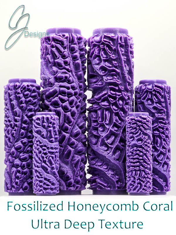 Fossilized Coral Collection  Ultra Deep Texture Roller