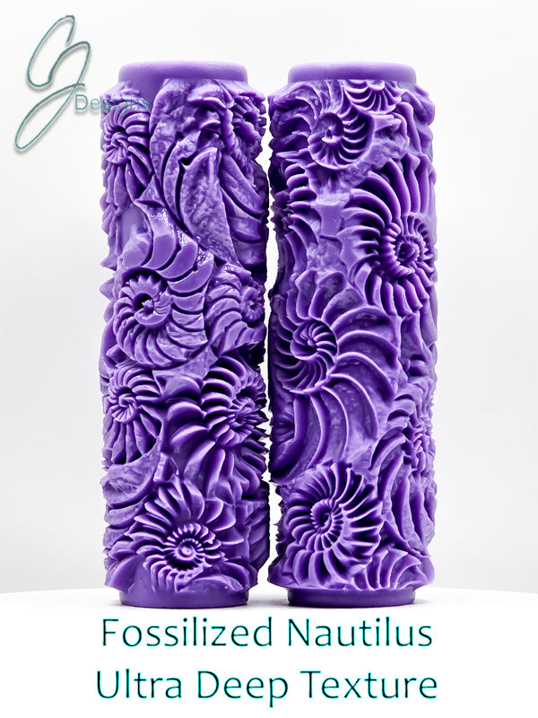 Fossilized Nautilus Nature's Textures Collection Ultra Deep Texture Roller
