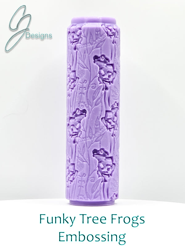 Funky Tree Frogs Intricate Detail Texture Roller
