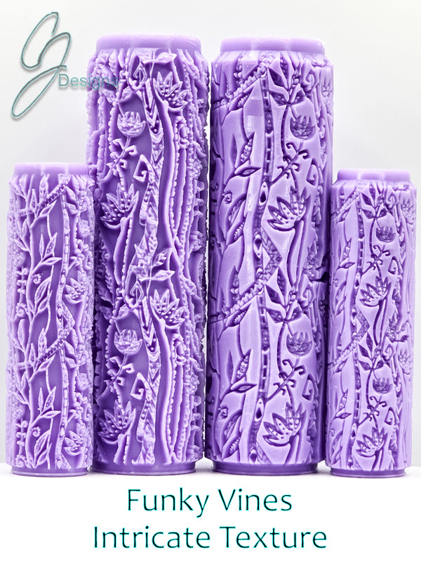 Funky Vines Intricate Detail Texture Roller