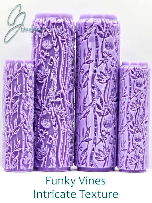 Funky Vines Intricate Detail Texture Roller
