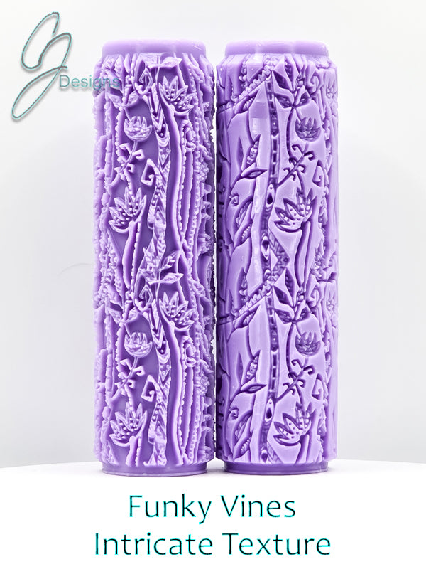 Funky Vines Intricate Detail Texture Roller