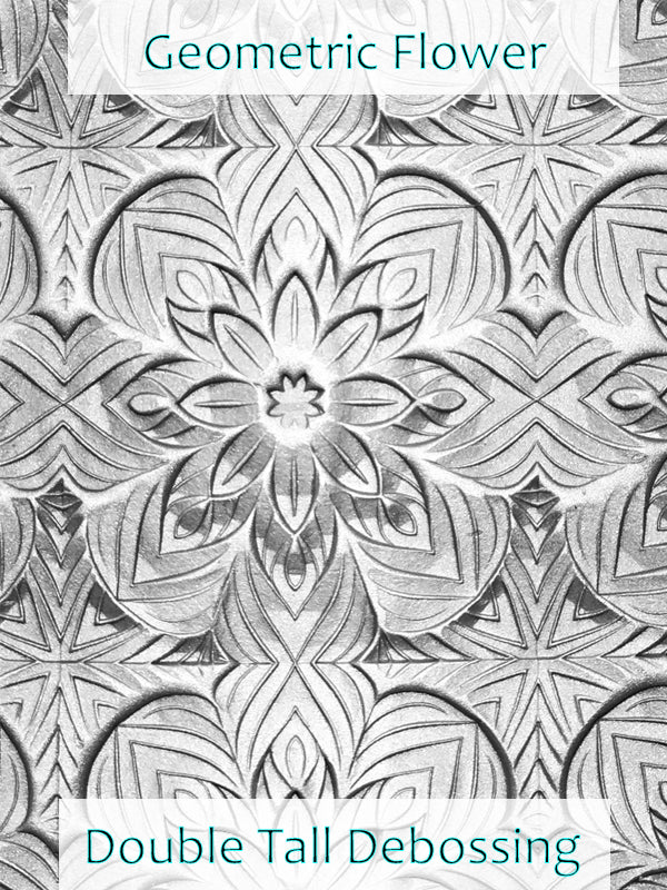 Geometric Flower Deep Impression Texture Rollers