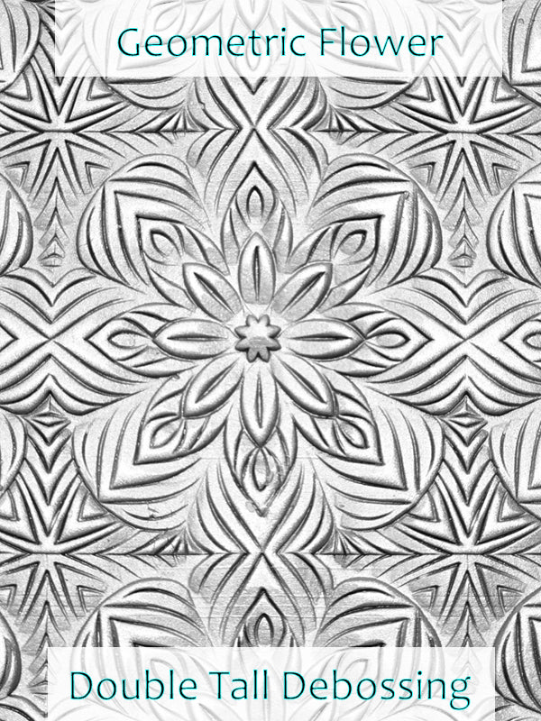 Geometric Flower Deep Impression Texture Rollers