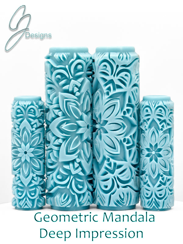 Geometric Mandala Deep Impression Texture Rollers