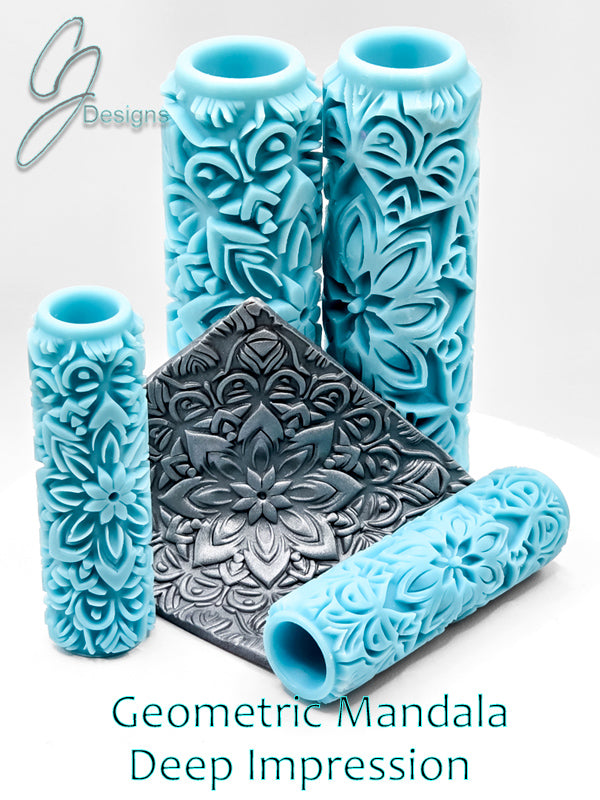 Geometric Mandala Deep Impression Texture Rollers