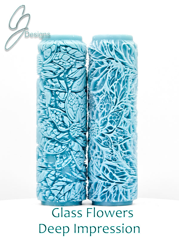 Glass Flowers Deep Impression Texture Rollers