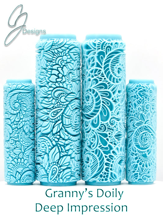 Granny's Doily Deep Impression Texture Rollers