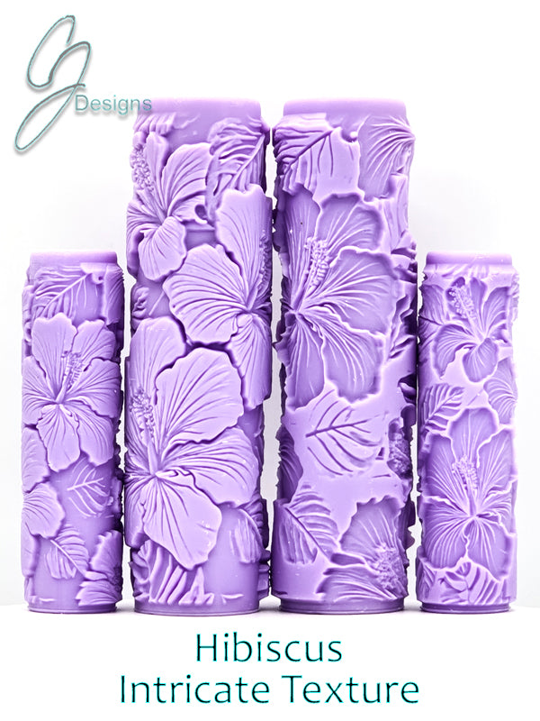 Hibiscus Intricate Detail Texture Roller