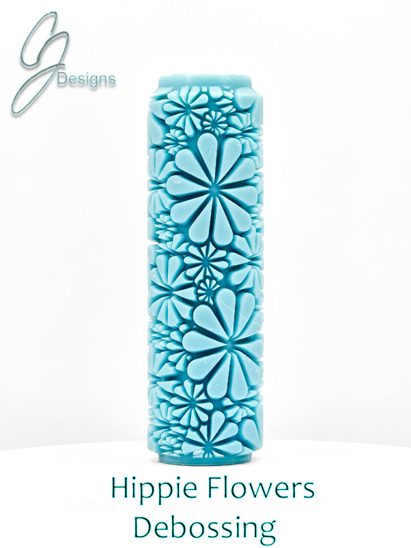 Hippie Flowers Deep Impression Texture Rollers