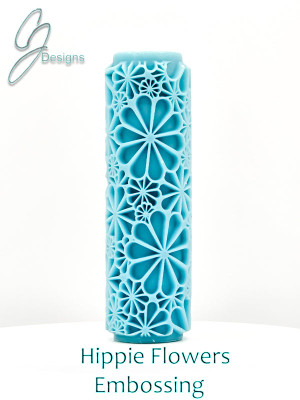 Hippie Flowers Deep Impression Texture Rollers