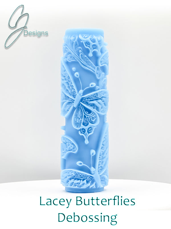 Lacey Butterflies Deep Impression Texture Rollers