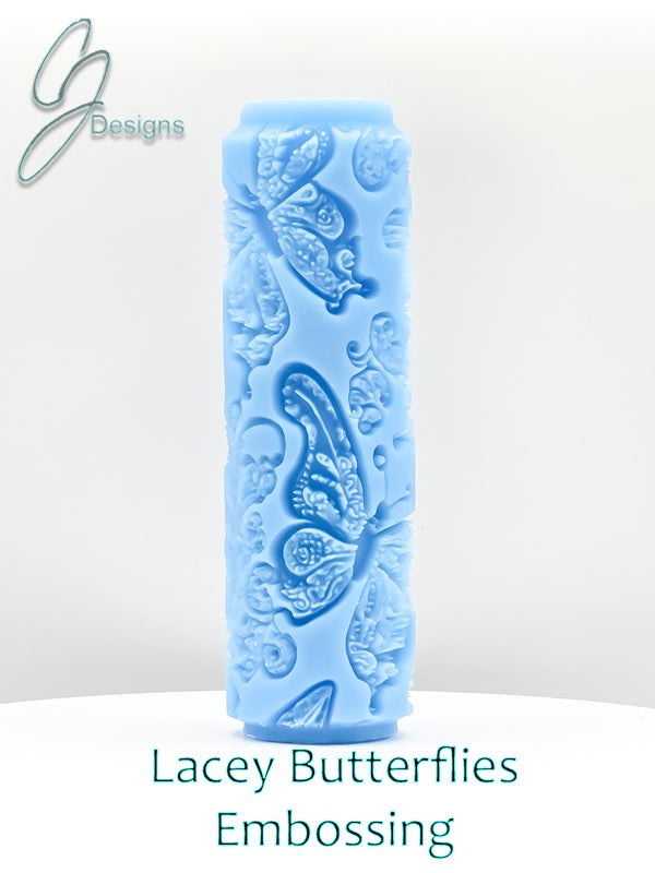 Lacey Butterflies Deep Impression Texture Rollers