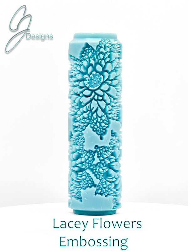 Lacey Flowers Deep Impression Texture Rollers