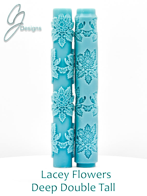 Lacey Flowers Deep Impression Texture Rollers