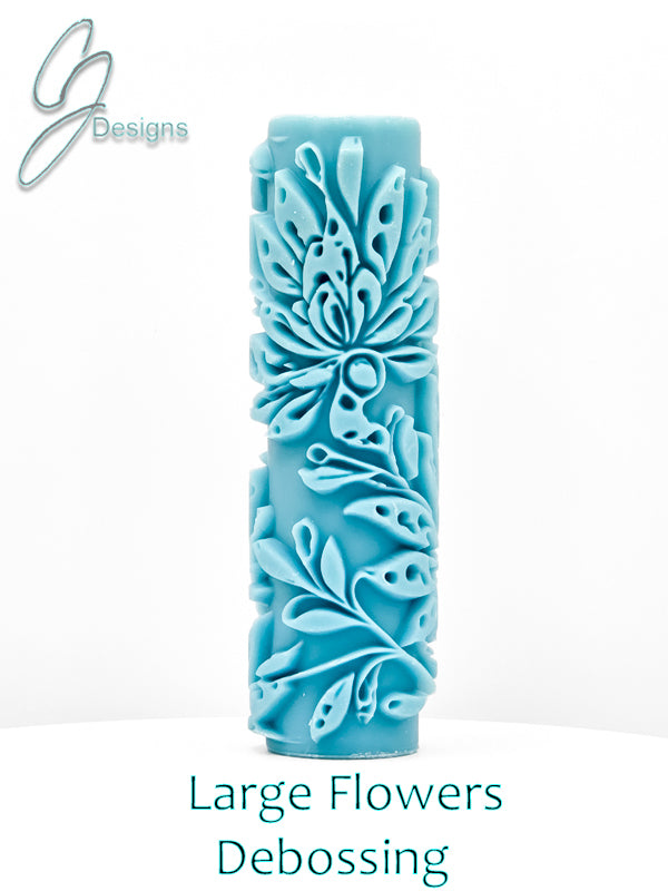 Large Flowers Deep Impression Texture Rollers