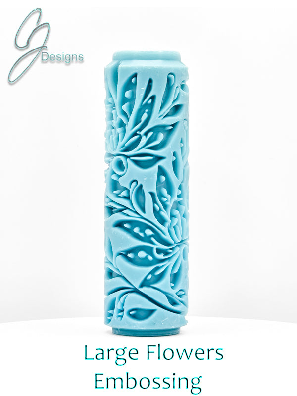 Large Flowers Deep Impression Texture Rollers