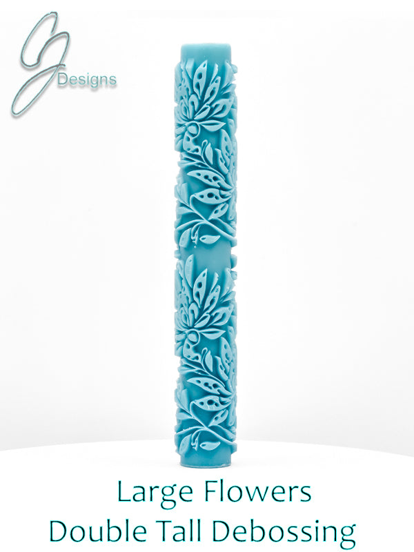 Large Flowers Deep Impression Texture Rollers