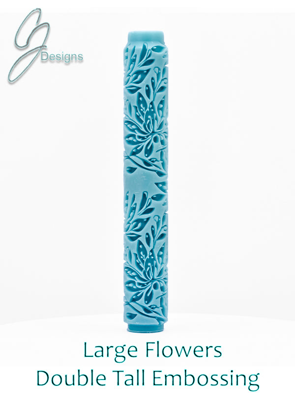 Large Flowers Deep Impression Texture Rollers