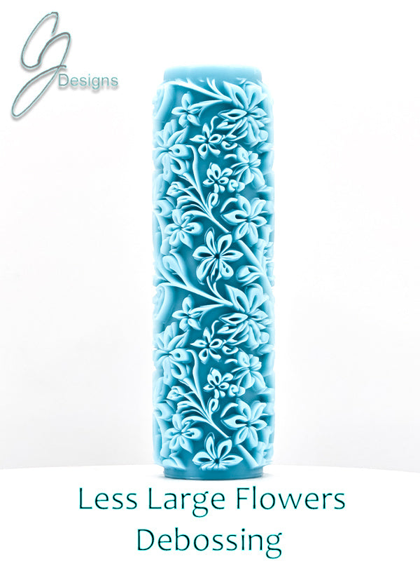 Less Large Flowers Deep Impression Texture Rollers