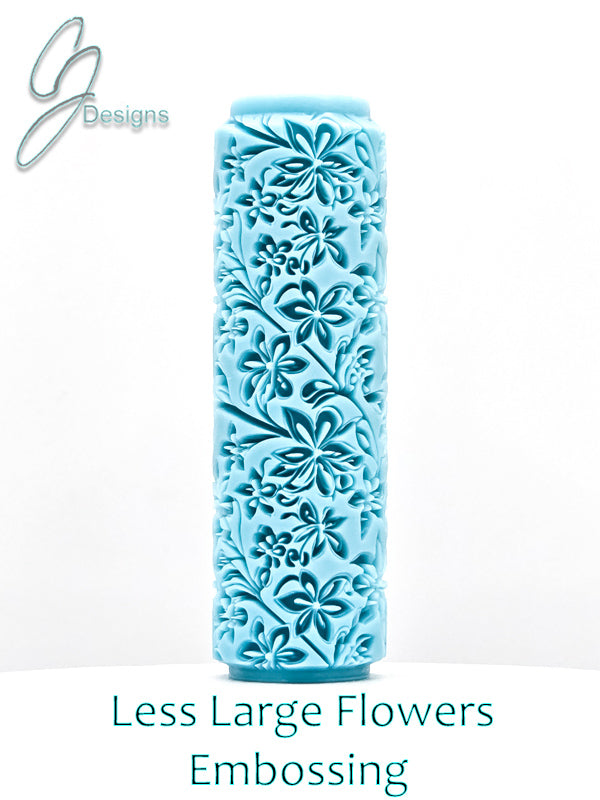 Less Large Flowers Deep Impression Texture Rollers